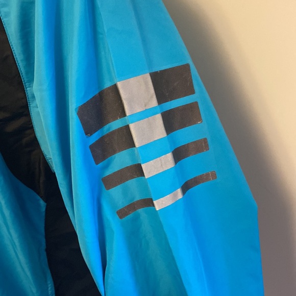 Nike Medium Light Blue Windbreaker w/ Double Zipper and Two Zip Pockets - Picture 3 of 13